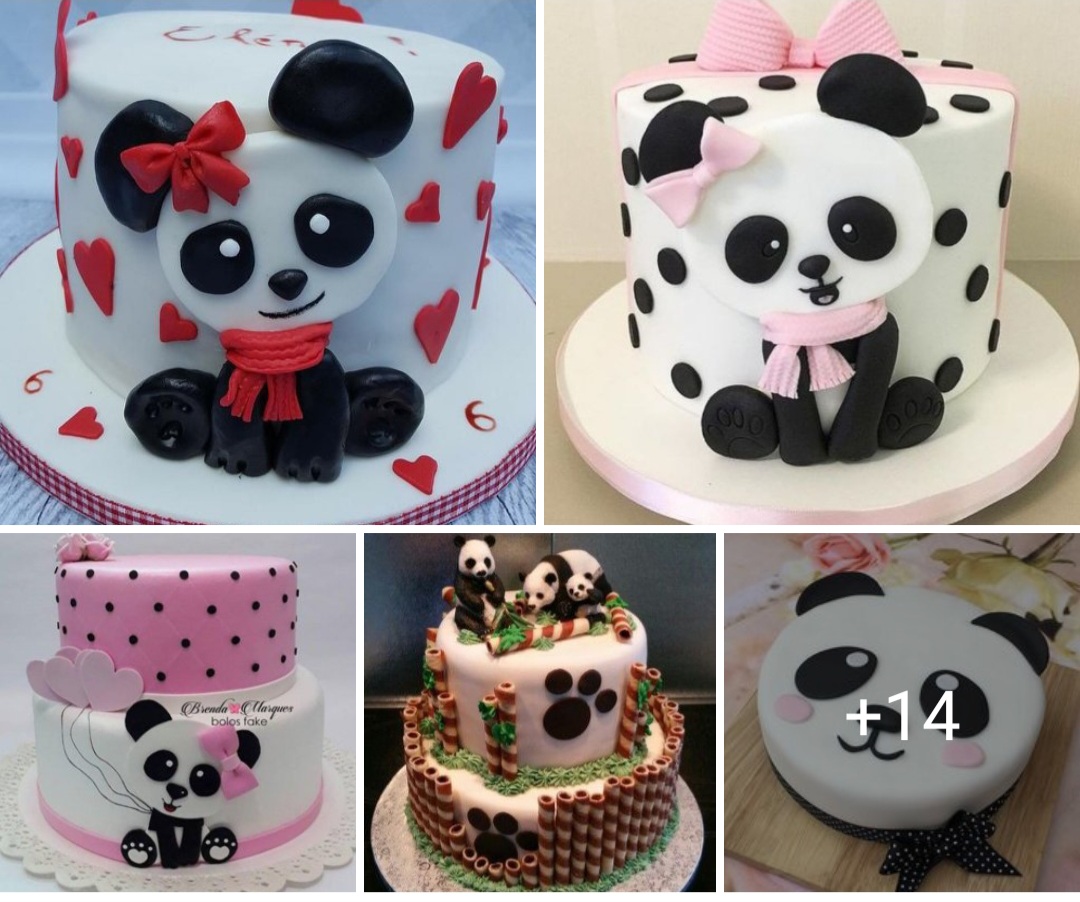 cute panda cakes 