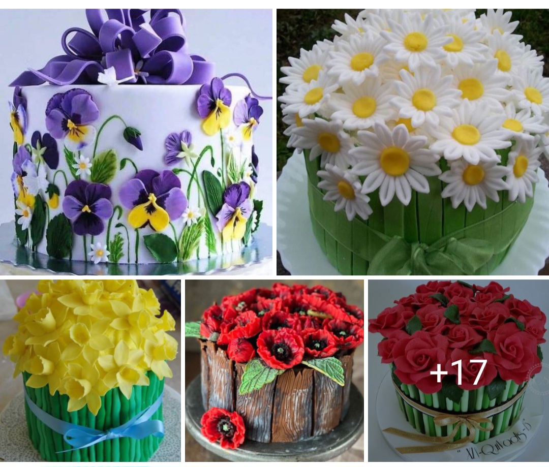 flower cakes 